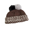 Custom Double Pompom Hat Props Crochet Knitted Hat Beanie for Women