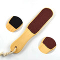 Wholesale Professional Pedicure Tools Wood Handle Double-Sided Emery Board Sandpaper Foot File Ebt DFc