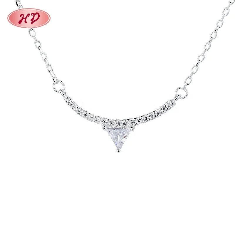 Sterling Silver Fashion Jewelry Pendants & Charms Cubic Zirconia Women'S 925 Silver Pendant Necklace Fashion Joyeria