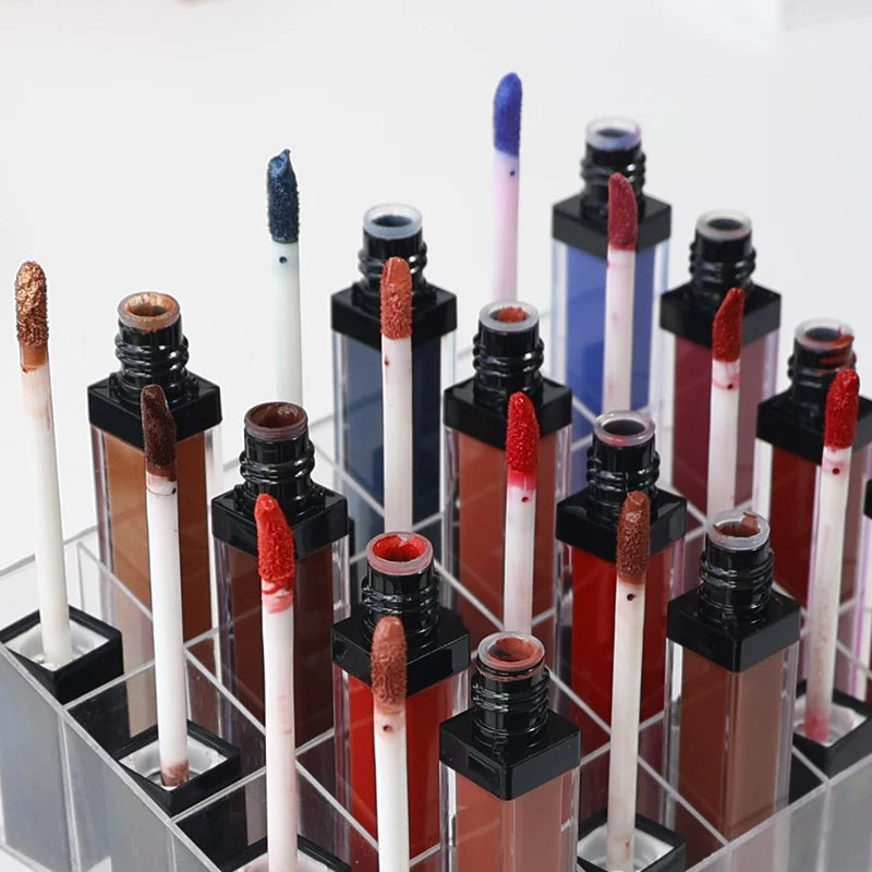 Custom 102 Colors Waterproof Velvet Matte Liquid Lipstick With Lipstick Containers
