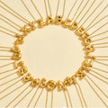 Jewelry Trends 2025 Initial Letter Bubble Pendant Necklace 18K Gold Personalized Name Bubble Alphabet Initial Necklace for Women