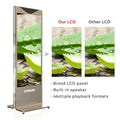 Indoor Floor Standing LCD Display Screen Commercial Digital Advertising Signage for Retail Promotion