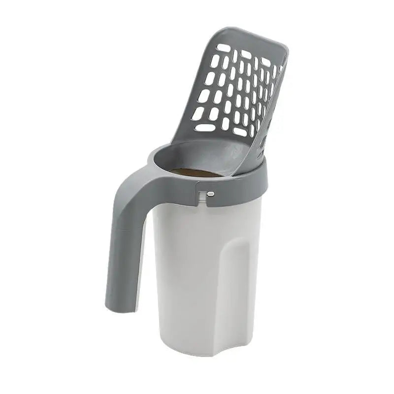 Pet Neater Scooper Shovel for Cats Plastic Toilet Tray Box and Sandbox Poop Bag Holder