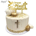 First Holy Communion Cake Topper Acrylic Reusable First Communion Cake Decoration Christening for Kids PQA122