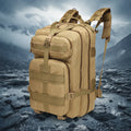 National Tactical Backpack Assault Bag 40 Liters Waterproof Oxford Large Practical Outdoor Hiking Camping Hunting Brown