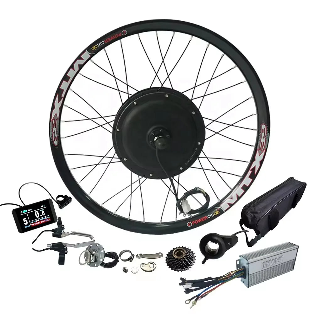 48/52V2000W MTX39 Wheel Ebike E Bike Electric Bike Bicycle Hub Motor Conversion Kit with Tiger Shark Battery Optional LCD8H