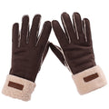 Cheap Outdoor Faux Suede Thicken Warm Winter Bike Riding Women Fashion Gloves