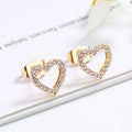 Bulk Ear Lobe Piercing Aesthetic Ladies and Girls 18k Small Plated Gold Minimalist Dainty Heart Stud Earrings