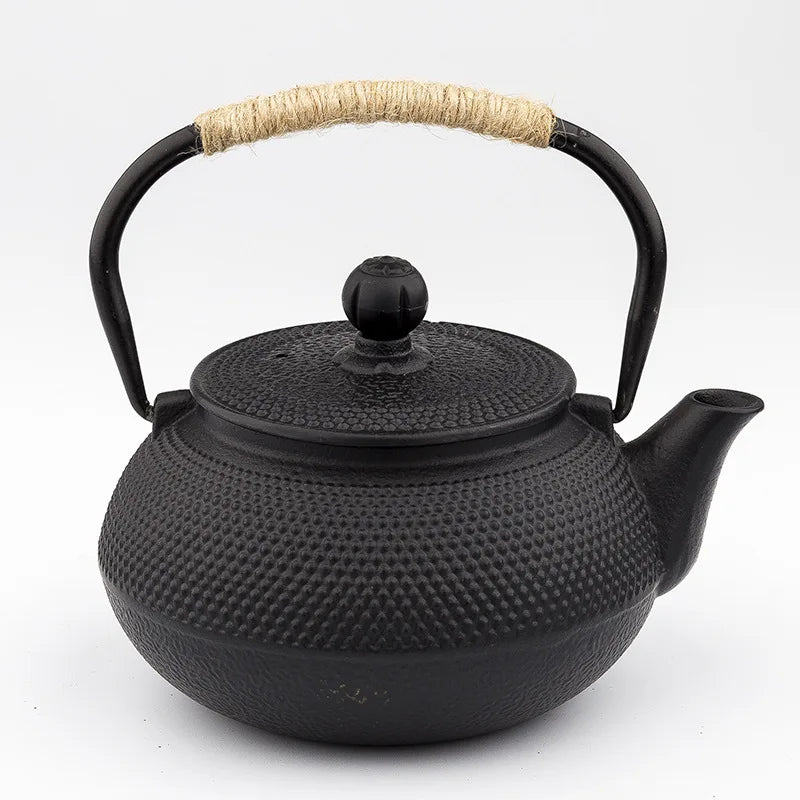 Modern 600ml 800ml 1200ml/40oz Eco-Friendly Drinkware Cast Iron Teapot Stainless Steel Infuser Loose Leaf Japanese Tea Kettle