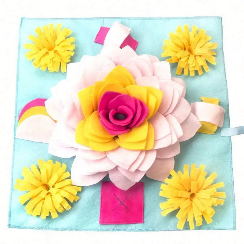 Square Foraging Sniffing Pads Dog Food-seeking Pads Interactive Energy-consuming Training Blanket Pet Toy