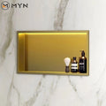 Factory Cheap Price Soap Bathroom 60/30 cm 24/12 Inch Rose Gold Black Colorful Stainless Steel Shower Niche