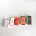 Wholesale Fancy Recyclable Cosmetic Nail Polish Oil Paperboard Gold Foil Embossing Matt Lamination Gift Packaging Box