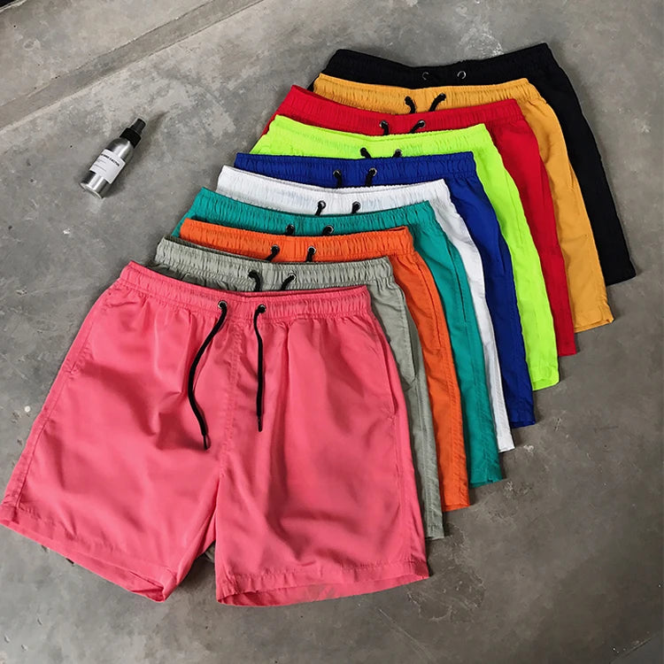 Manufacturer Wholesale Swim Trunks Custom Shorts Drawstrings Blank Summer Beach Sport Pants Jogger Gym Nylon Shorts for Men