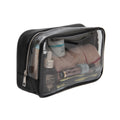 Lady's Travel Portable Makeup Bag Pouch with PVC Transparent Zipper Waterproof Cosmetic Hanging for Toiletry Bag