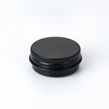 Stock Refillable Black Skincare Container 15ML 15g 40*18mm Empty Screw Metal Cosmetic Packaging Storage Balm Tin Aluminum Jar