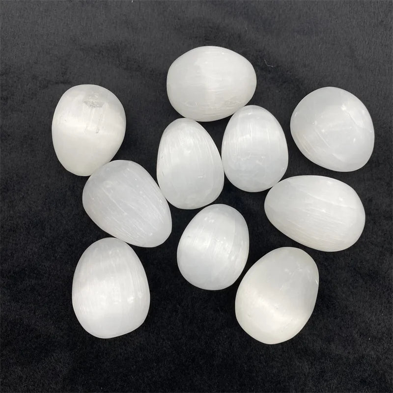 Wholesale Natural Crystal Selenite Eggs Healing