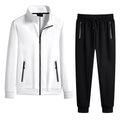 Factory Sales Customize Logo Men's Sweatsuit Joggers 2 Piece Set Men Zipper Joggers Suits Cotton Training Wear for Men