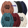 DOVEARK Customized 92.9%Polyesterren 7.1%Spandex Plus Size S-6XL Autumn Winter Double Sided German Velvet Long-Sleeved T-shirt