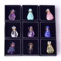 Perfume Bottles Natural Crystal Quartz Bottles Amethyst Perfume Oil Bottle With Gift Box