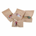 Custom Logo Easy Tear Plastic Packaging Bags with 3 Side Seals for Food Powder Storage & Transportation