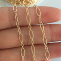 GC037 14K Gold Filled Oval Shape Chain Bulk Anti Tarnish Chains for Necklace Jewelry Making