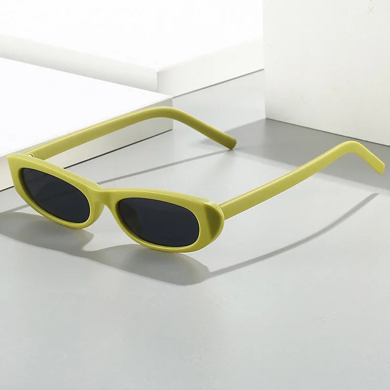 Good Quality Glasses White Pc Cat Eye Sunglasses 2025 Sunglasses Custom Small Frame Square Sunglasses