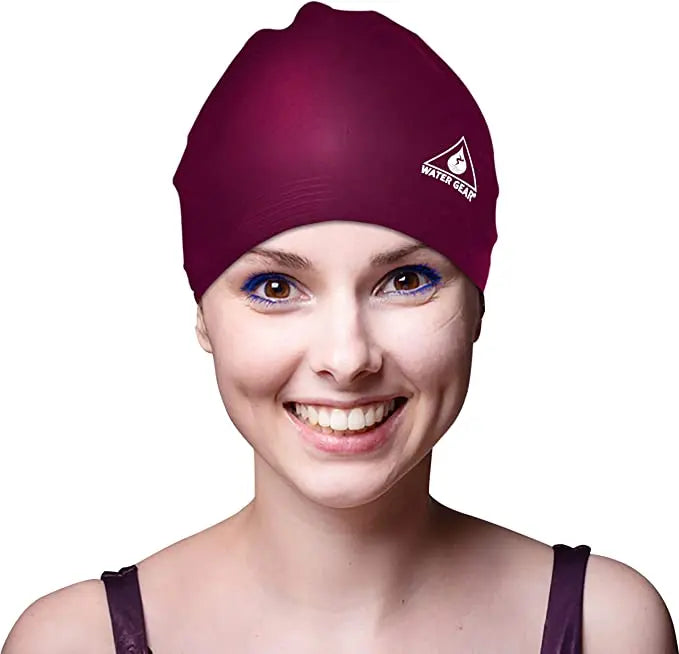 Best Quality OEM Custom Logo Printed Silicone Swim Cap Waterproof and for Adults High Quality Seamless Hat