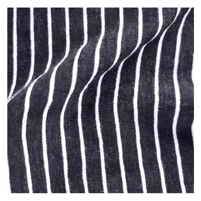 Sustainable Eco-Friendly 30% Hemp 70% Organic Cotton Blended Yarn Dyed Stripe Jersey Fabric OEKO-TEX Certified Outdoor T-shirt