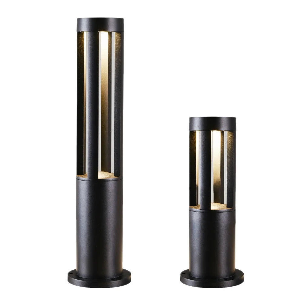 Customized Size 3M 2M 1M 0.8M 0.6M LED Bollard Light Outdoor Landscape Post Lawn Lamp