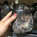 Wholesale Natural Black Moonstone Crystal Free Form Ornaments Premium Crystal Crafts