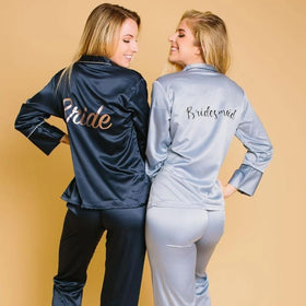 Fung 6001 Best Selling Popular Custom Solid Color Nightwear Pajamas Luxury Silk Homewear Women's Sleepwear Silk Pijamas