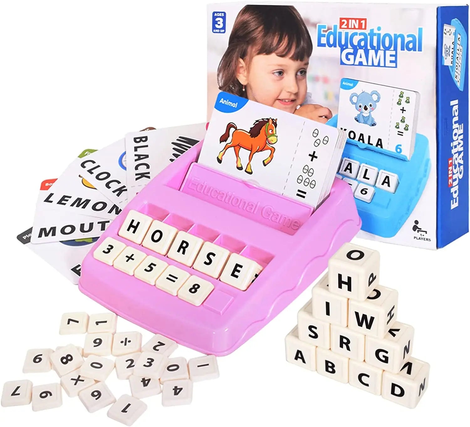 Matching Letter Games Learning Education Toys for Preschool Kids Spelling Reading Math Learning Word Recognition