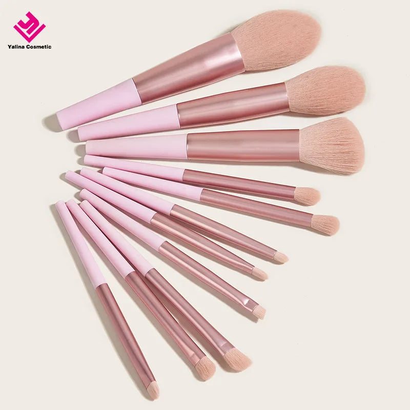 Yalina Good Quality Vegan Synthetic Make up Brushes Luxury Professional Private Label Makeup Brush Set