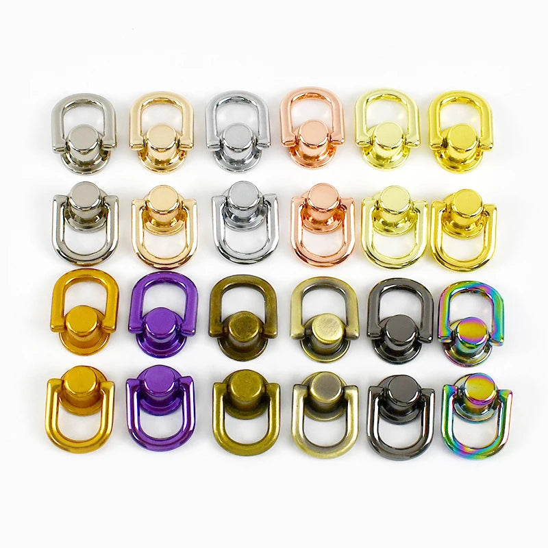 Deepeel KY912 Screws on Both Sides of the Clasp D Ring Chain Metallic Buckles Mobile Phone Case Hardware Luggage Accessories