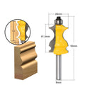 1pc 8MM Shank Architectural Molding Router Bit Line Fish Type Woodworking Tenon Milling Cutter Wood Machine
