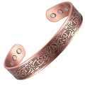 High Quality Fashion Pure Copper Bracelet Bangles Magnetic Therapy Viking Totem Unisex Magnet Bracelet Health