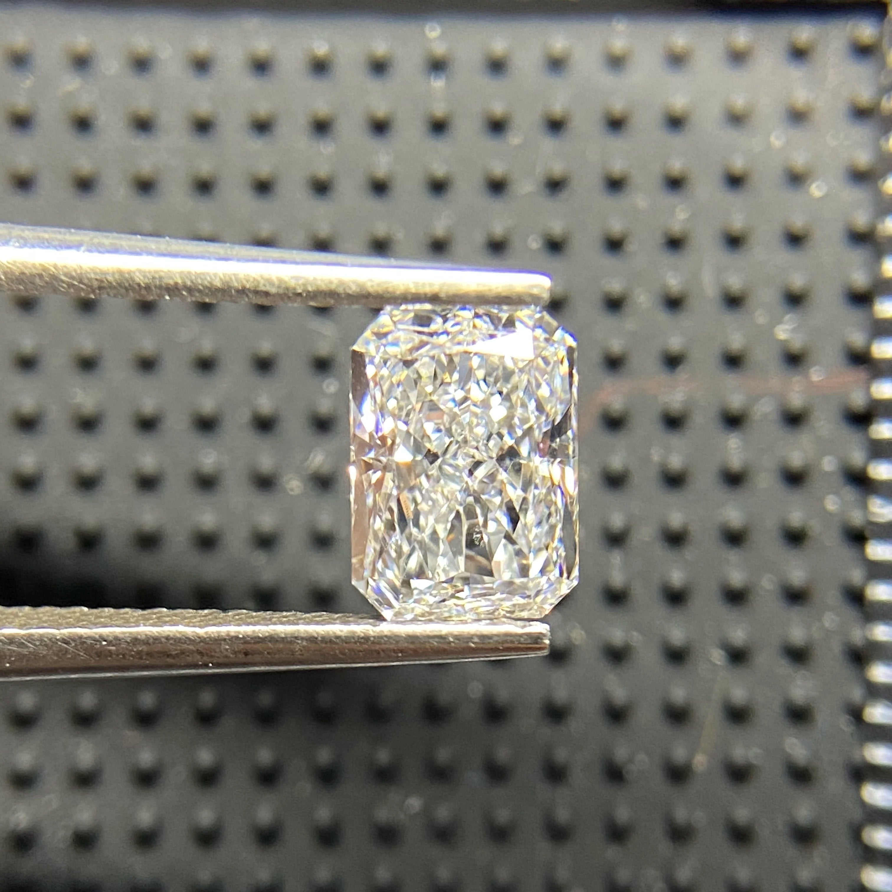 NGIC Certificate  Excellent Cut  D VS2 Created Grown Radiant Cut 5x7 Hpht Diamond Lab Hpht Diamond Custom Jewelry