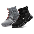 Work Safety Boots for Men and Women Steel Toe Lightweight Breathable Pull on Construction Boots