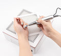 Professional Strong Power Electric Nail Dust Collector with Manicure Machine Plastic Handle Vacuum Cleaner Beauty Type