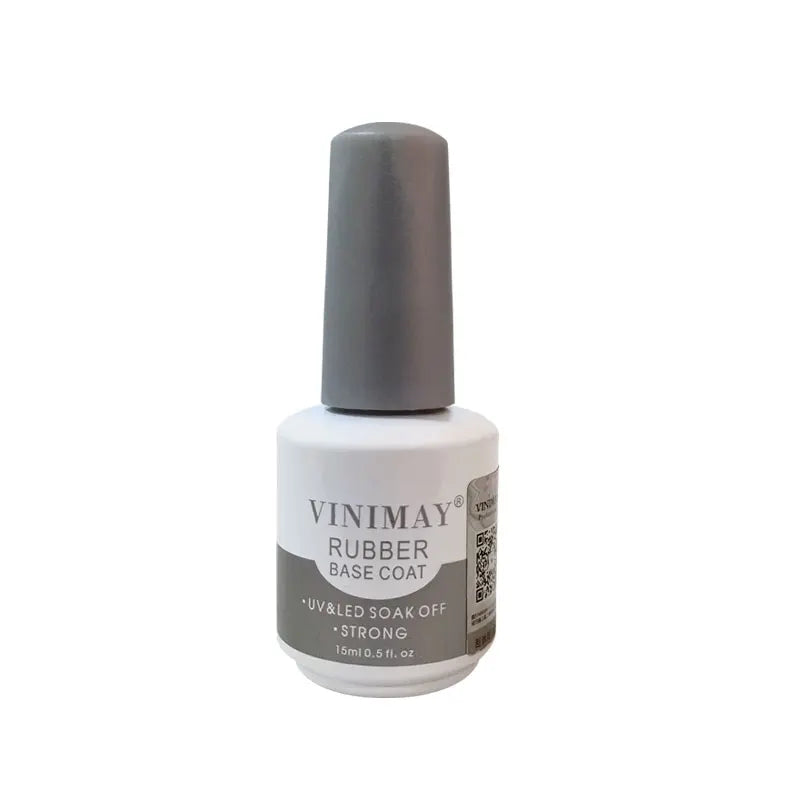 VINIMAY Professional Nail Supplier Rubber Base Coat Wash Free Clear Thick Base Coat Long Lasting Very Sticky Base Gel