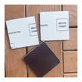 MDFSUB Modern 3'' Square Wooden Sublimation Magnet Blanks Magnetic Sticker Fridge Magnets with Protective Film