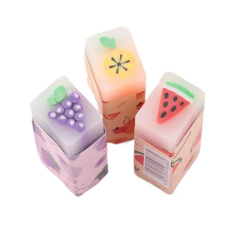 Kawaii Creative Fruit Pencil Eraser Stationery Eraser Student Mini Eraser