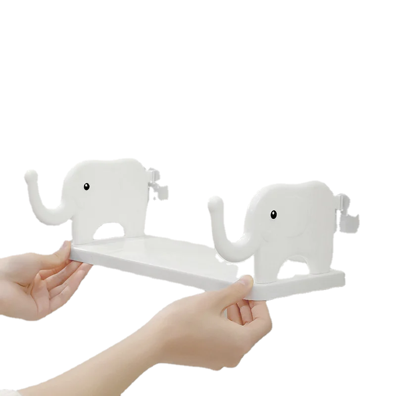 Elephant Shelving New Perforation-free Wall Hanging Storage Rack Kitchen Toilet Drain Study Multifunctional