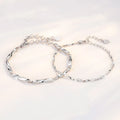 High Quality Custom Designer Fashion Moon Star S925 Sterling Silver Women Men Couple Bracelet Jewelry