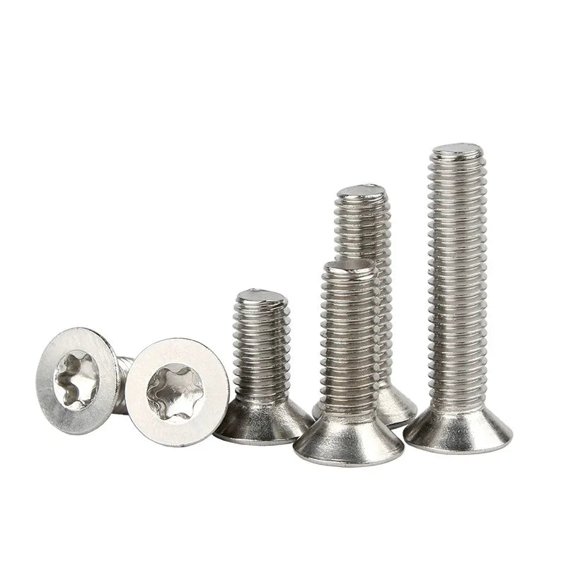 Stainless Steel 304 316 Torx Hexalobular Socket Countersunk Flat Head Machine Screws M2 M3 M4 M5 M6 M8