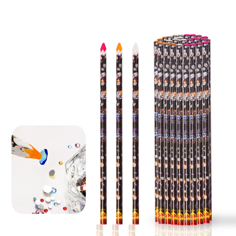 Nail Supplies Manicure Art Sticky Wax Pen Rhinestone Picker Pencil Dotting Wax Pen