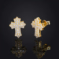 925 Pure Silver Cross Earrings Factory Direct Sale Accompanied by Certificate