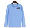 OEM/ODM Summer Spring Solid Polyester Custom Print logo Regular Crewneck Full Sleeve Base T-shirt for Men