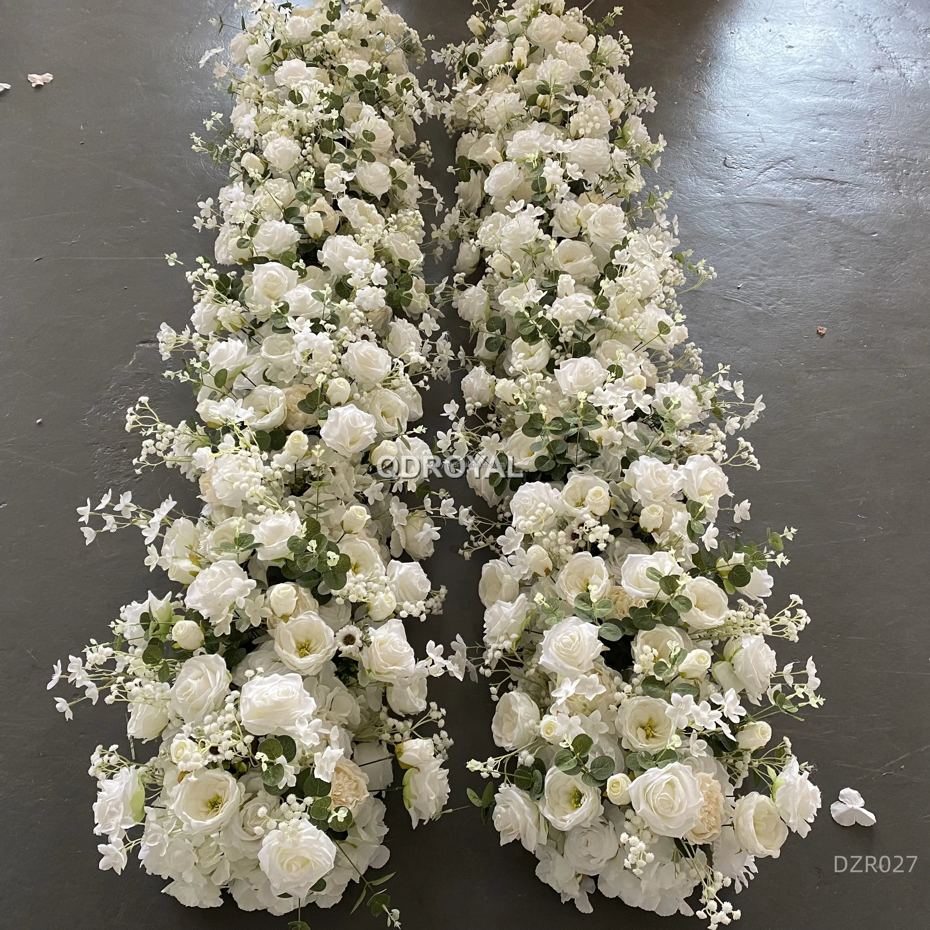 Modern Style Rose Peony Orchid Wedding Backdrop Arch Frame Floral Row Runner for Party Event Decor