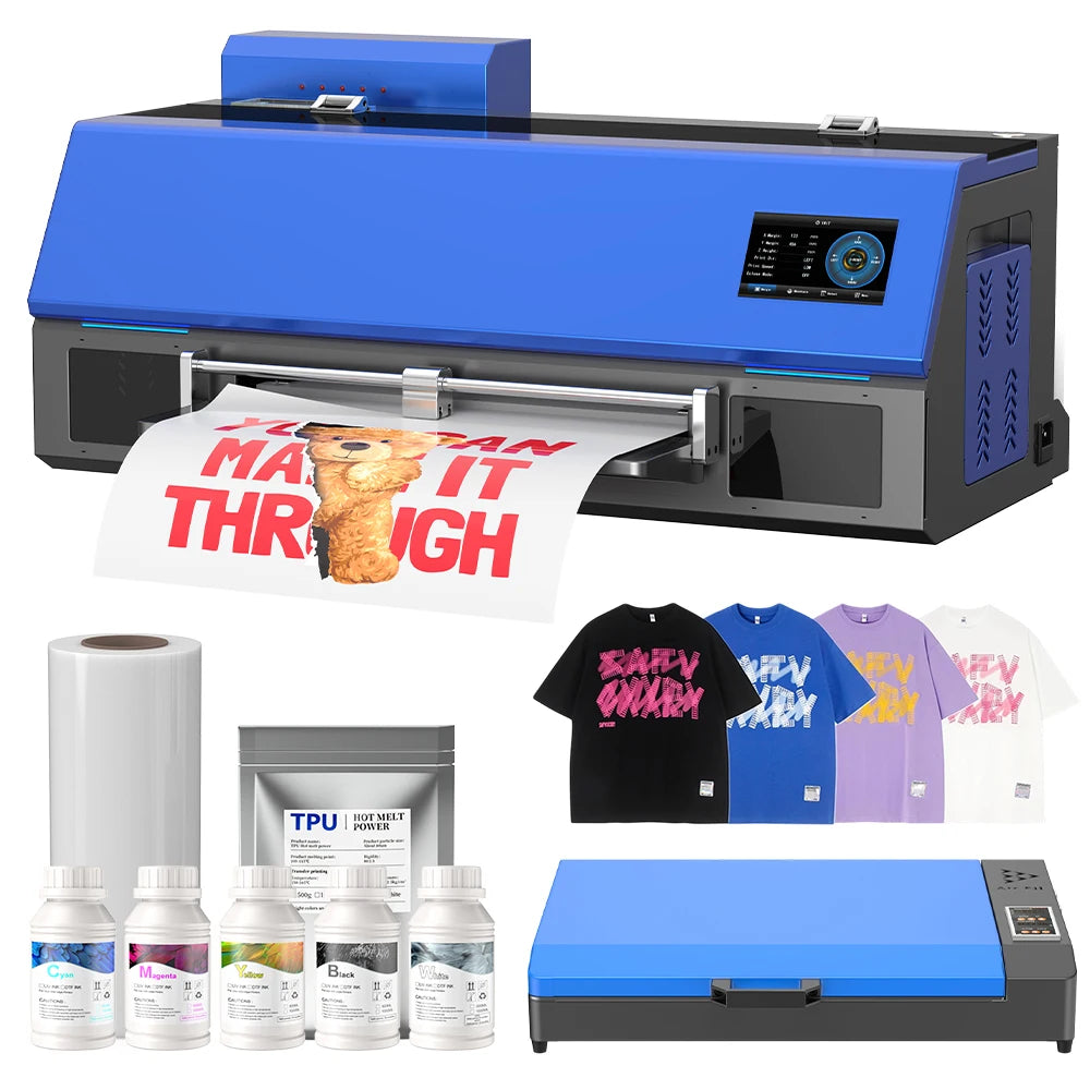 New XP600 13-Inch Pink DTF Printer with Oven for T-Shirt 33cm Roll Inkjet Pet Film A3 Heat Transfer Printing DTF Printer MegaBDM